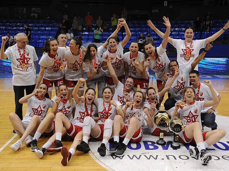 Košarkašice Crvene zvezde odbranile titulu – Lige Košarkaškog saveza Srbije